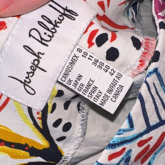 Joseph Ribkoff Multicolor Patterned Pants - Picture 8 of 8